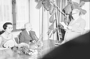 Freiburg: Besuch des britischen Botschafters Sir Roberts; Empfang beim Regierungspräsidenten