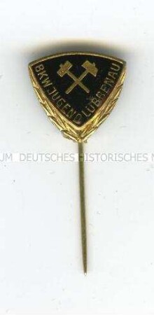 Ehrennadel des VEB Braunkohlenwerk Jugend (BKW) Lübbenau in Gold