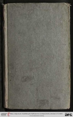 1: Journal zur Kunstgeschichte und zur allgemeinen Litteratur