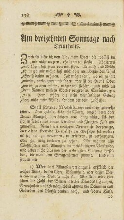Am dreizehnten Sonntage nach Trinitatis.