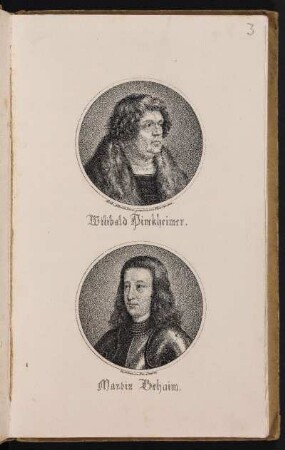 Wilibald Pirckheimer. Martin Behaim. - Pirckheimer, Willibald; Behaim, Martin