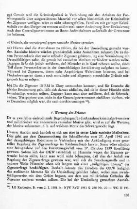4. Wertung des Erlasses