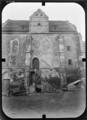Wettin-Mücheln. Kapelle Unser Lieben Frauen (Templerkapelle, um 1270/1280). Nordseite