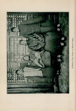A middle class family in winter dress