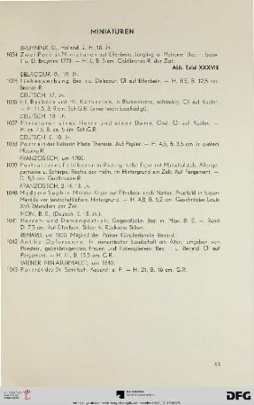 Miniaturen (Nr. 1034-1043)
