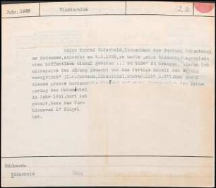Major Conrad Widerhold, Kommandant der Festung Hohentwiel am Bodensee, schreibt am 2. Feb. 1635, er hoffe "eine Windmühle, dessgleichen hoffentlich niemals gesehen ... zu Ende" zu bringen, "daran ich allbereits den Anfang gemacht und das fertige Modell den Erfolg verspricht"