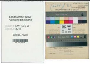 Entnazifizierung Alwin Wigge , geb. 20.02.1899 (Steuersekretaer)