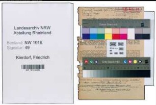 Entnazifizierung Friedrich Kierdorf , geb. 24.08.1911 (Ingenieur)