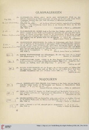 Majoliken (Nr. 386-396)