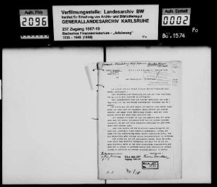 Sandler, Simon, Polsterer und Tapezierer in Bruchsal