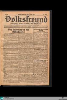 Der Volksfreund : Tageszeitung für das werktätige Volk Mittelbadens