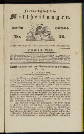 Zwölfter Jahrgang. No. 12.