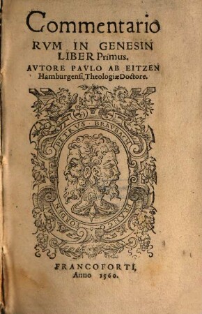 Commentariorum In Genesin Liber Primus