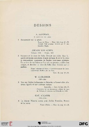 Dessins(Nr. 1-410)