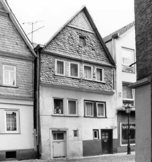 Fachwerkdoppelwohnhaus; Nidda, Mühlstraße 9
