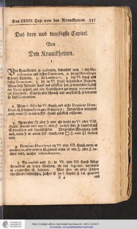 Von den Kranckheiten