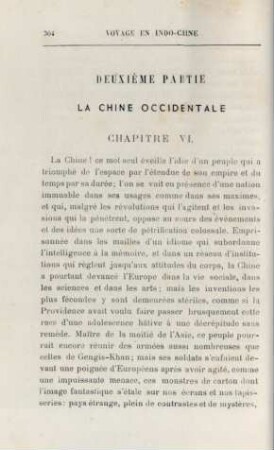 Deuxième partie. La Chine occidentale