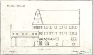 Fischer, Theodor; Ansbach (Bayern); Stadthaus und Rathaus - Nordseite (Ansicht)