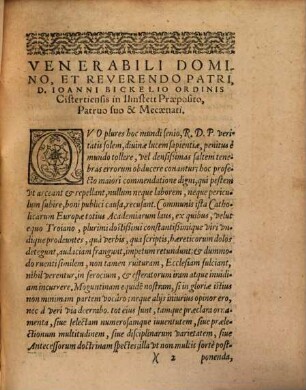 Examen Apologeticarvm Thesivm Danielis Tossani Theologiae In Academia Heydelbergensi Professoris, pro Disputatione Moguntina de Iure Vocationis, & Missionis Ministrorum Verbi apud Euangelicos