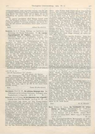 476-478 [Rezension] Beck, Anton, Die Trinitätslehre des Heiligen Hilarius von Poitiers