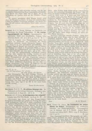 476-478 [Rezension] Beck, Anton, Die Trinitätslehre des Heiligen Hilarius von Poitiers