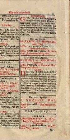 Missae Propriae Sanctorum Dioecesis Augustanae