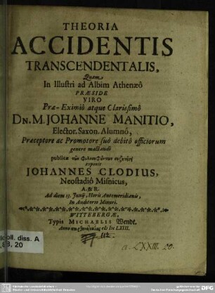Theoria accidentis transcendentalis