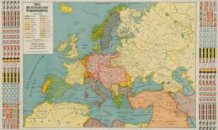 Karte des Europäischen Kriegsschauplatzes