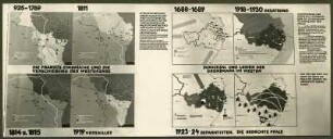 Geopolitische Tafeln der Pfalz. Schülerarbeit Meisterschule zur Pfalzausstellung. Berlin