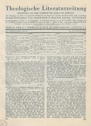 385 [Rezension] Devaranne, Theodor, Konfuzius in aller Welt. Ein tragisches Kapitel a. d. Gesch. d. Menschengeistes