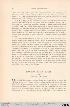 1: Das Nächstliegende
