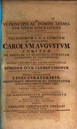 De vi principis ac domini animorum civium conciliatrice