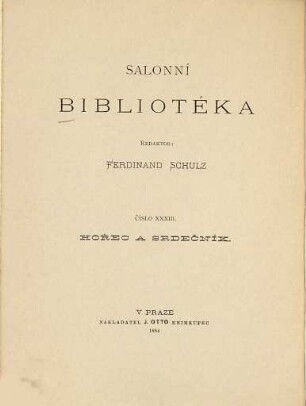 Hořec a srdečník : Básně Adolfa Heyduka