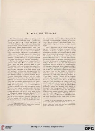 B: Achilleus, Iliupersis