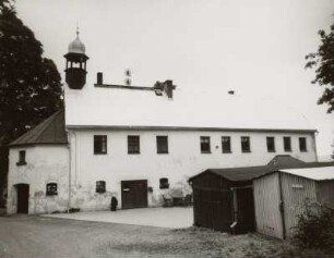 Markneukirchen-Wohlhausen (Vogtlandkreis), ehemaliges Rittergut, Ringweg 17, Herrenhaus (Wohnhaus), Traufseite
