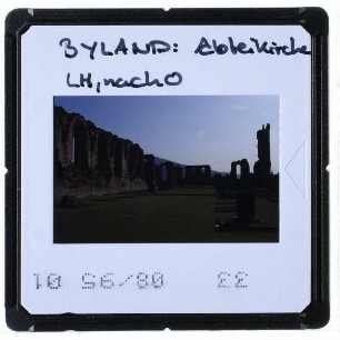 Yorkshire, Byland Abbey : Langhaus, nach Osten