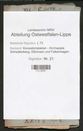 Kircheneinkünfte und -besitzungen, Allgemeines (Verzeichnisse)