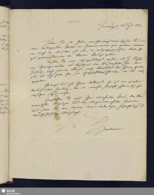 Nr. 43. Hartmann, Karl Friedrich August, 25.07.1817