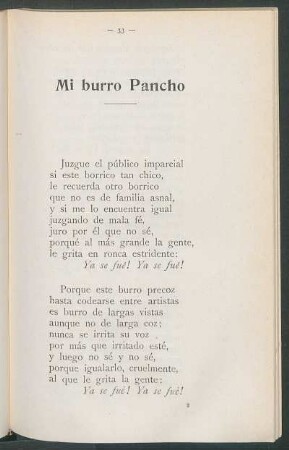 Mi burro Pancho