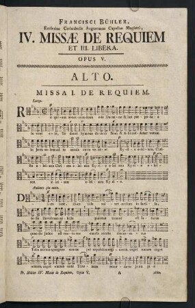 1-3, Missa I. De Requiem - Alto