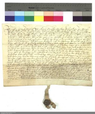 Revers Wolfs von Fulbach zu Gleusdorf bezüglich der Belehnung mit einem Hof in Rannungen durch Philipp [Schenck zu Schweinsberg], Abt von Fulda