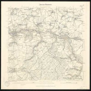 Äquidistantenkarte 63 : Section Rosswein, 1911 : Section Rosswein. - 1:25000. - Leipzig: Giesecke & Devrient, 1911. - 1 Kt.