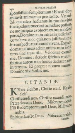 Litaniae.