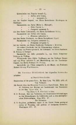 Zuwachs der Vereinsbibliothek