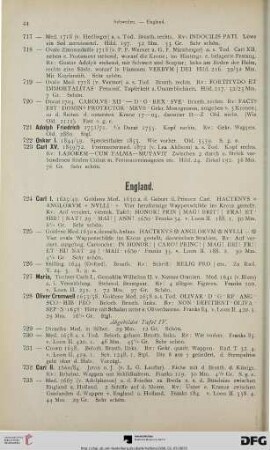 England (Nr. 724-768)
