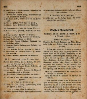 Verhandlungen des Landrathes von Mittelfranken. 1856/57