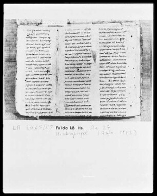Augustinus, Enarrationes in Psalmos 51-100 — Buchspiegel (hinterer) Makulatur