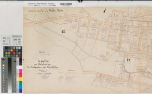 Balve (Balve), Teilung der Stadtfeldmark Balve, Lageplan zur Kanalisation des Stadtgrabens und des Kützelbaches