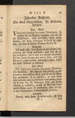 Zehender Auftritt.