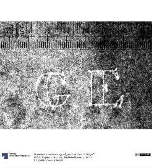 Buchstaben (zweikonturig): GE